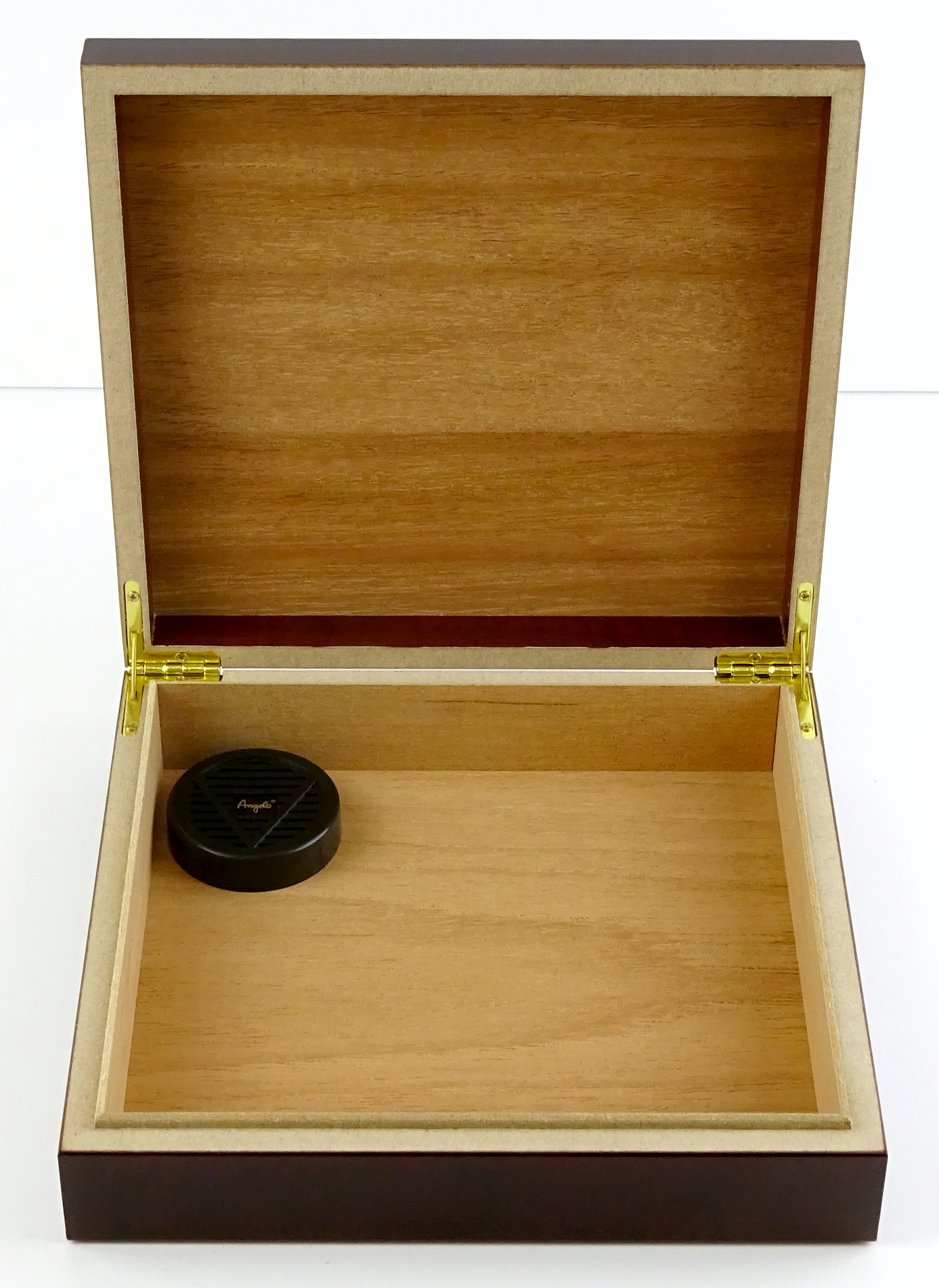 Humidor Angelo CherrywoodOptik für ca 20 Zigarren mit AcrylpolymereBefeuchter eBay